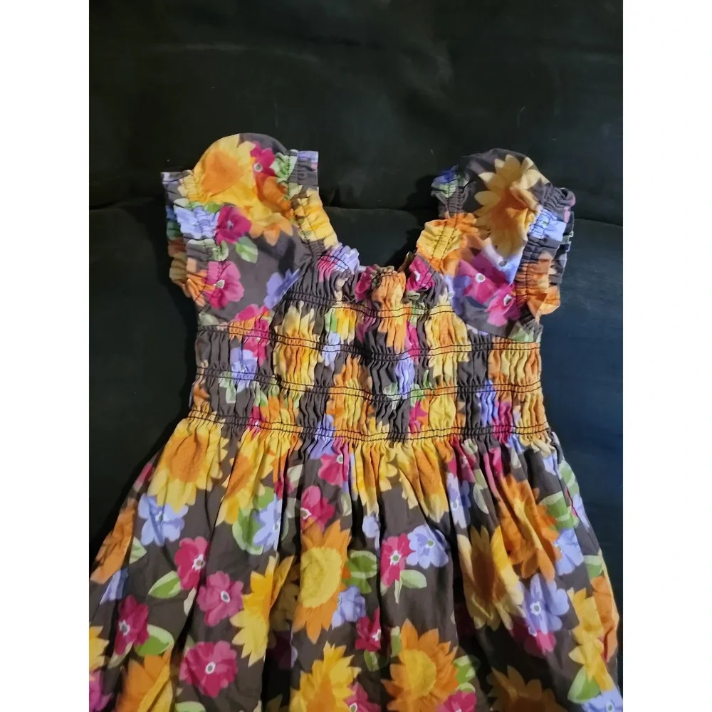 Gymboree sunflower smiles floral dress size 6‎